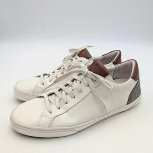 Vince Parker Low Top Sneaker Shoes Lace-Up Men's White Size US10.5M EU44.5